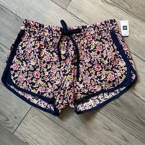 Gap Boho Floral Linen Summer Ladies Boxer Shorts Small New with Tags